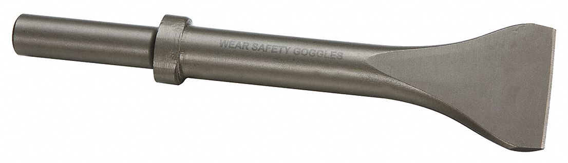 CHISEL, 0.68 IN SHANK SIZE, ROUND, OVAL, 2 IN CHISEL TIP W, 8 1/2 IN OVERALL L
