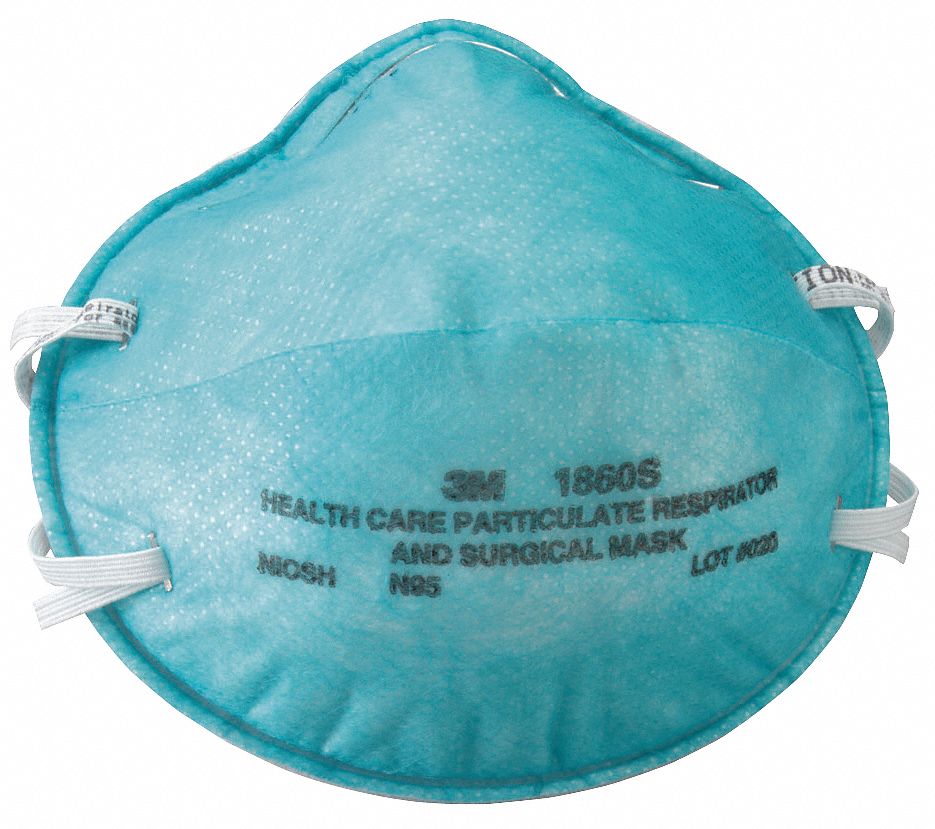 RESPIRATEUR CONTRE LES PARTICULES, POLYESTER/PP/POLYISOPRÈNE/PUR/AL/ACIER, P, N95, NIOSH, 20/BOÎTE