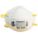 DISPOSABLE RESPIRATOR, S, PP/PUR/POLYESTER/POLYISOPRENE/AL/STEEL,N95, MOULDED, 20/BOX