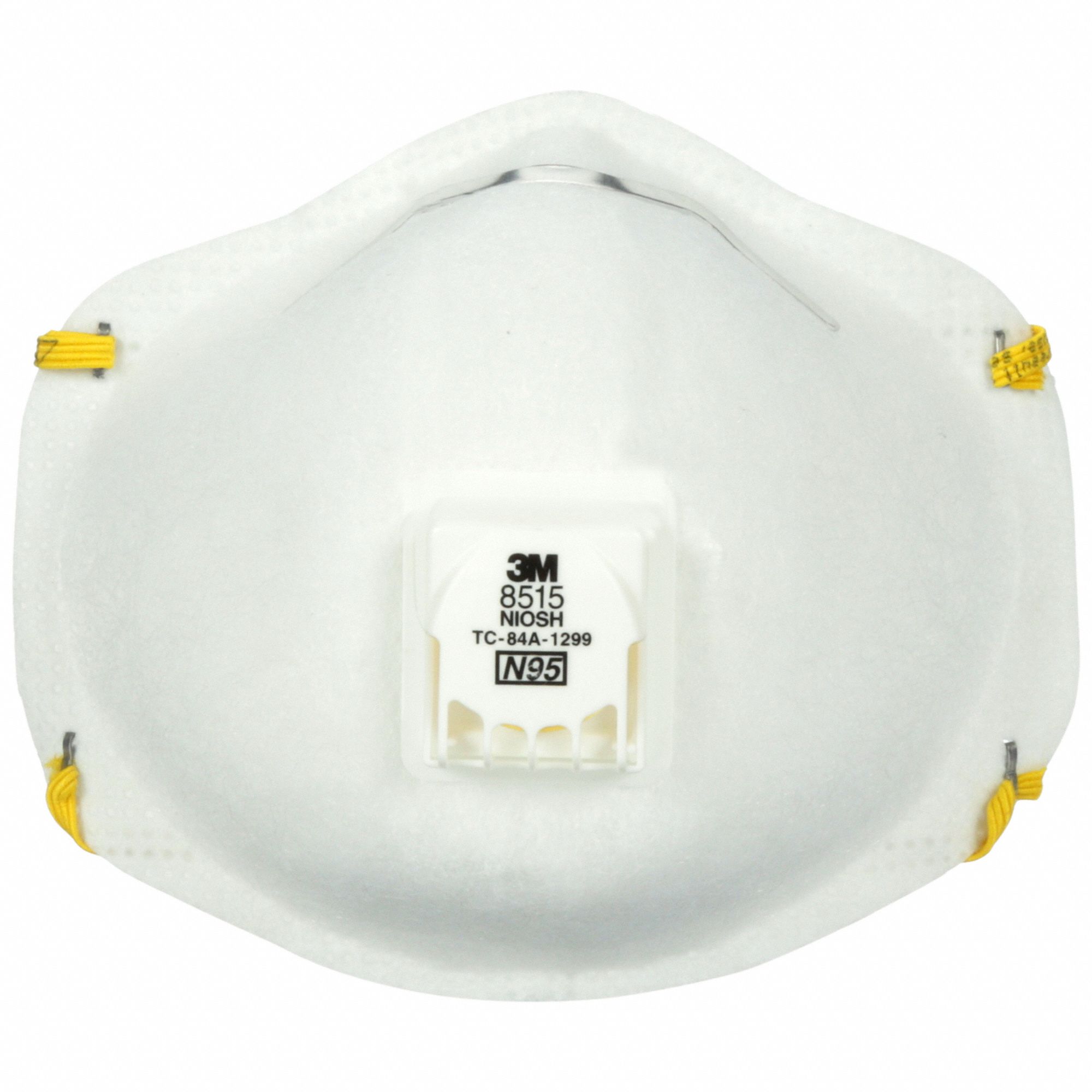 RESPIRATOR, UNIVERSAL, PP/POLYESTER/POLYISOPRENE/AL/STEEL, N95, MOULDED,NIOSH, 10/BOX