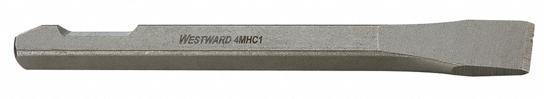CHISEL, IR CHISEL SCALER, 0.5 IN SHANK SIZE, 3/4 IN CHISEL TIP W, 7 IN OVERALL L, STEEL