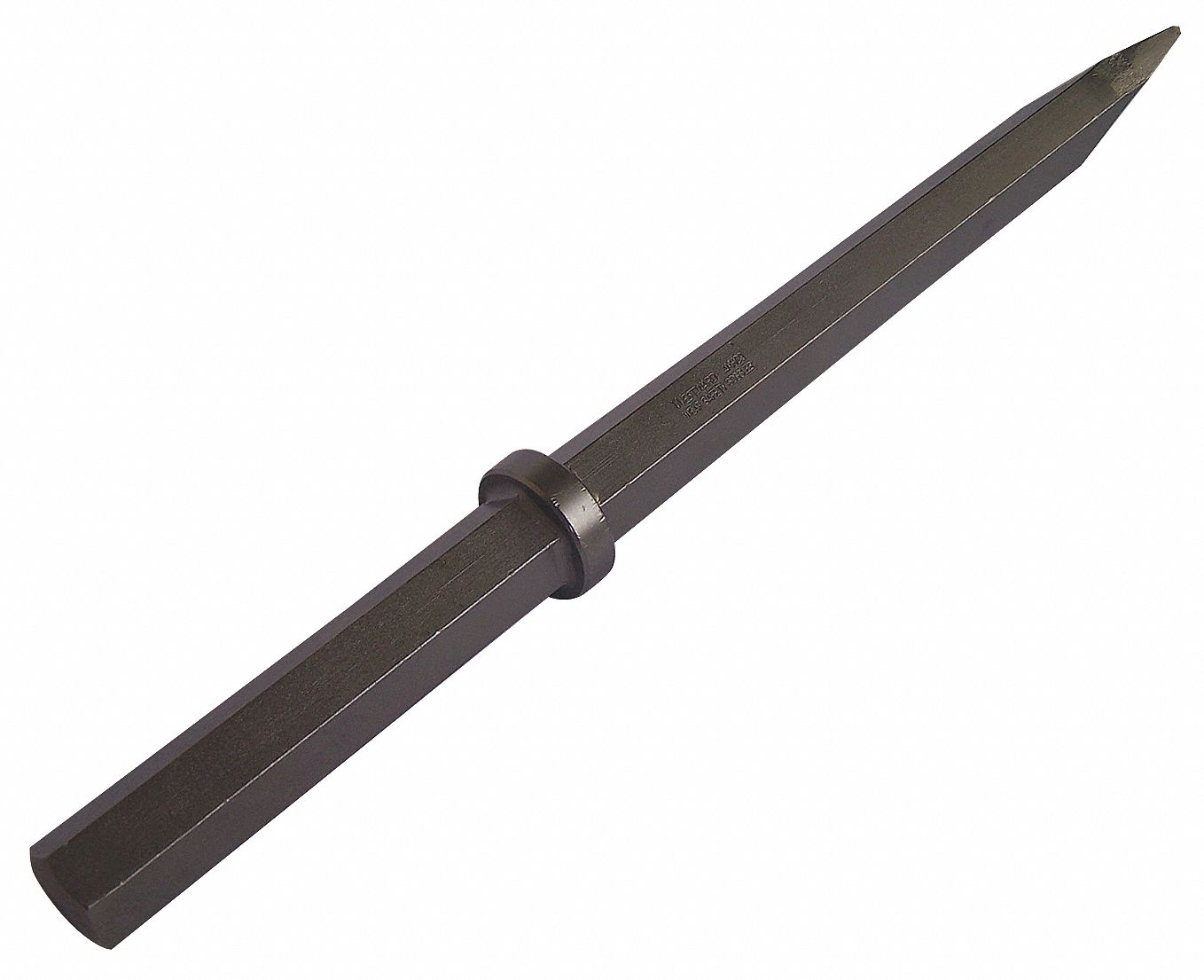 CHISEL, 1.125 IN SHANK SIZE, HEX, ROUND, 1 1/4 IN CHISEL TIP W, 20 1/2 IN OVERALL L