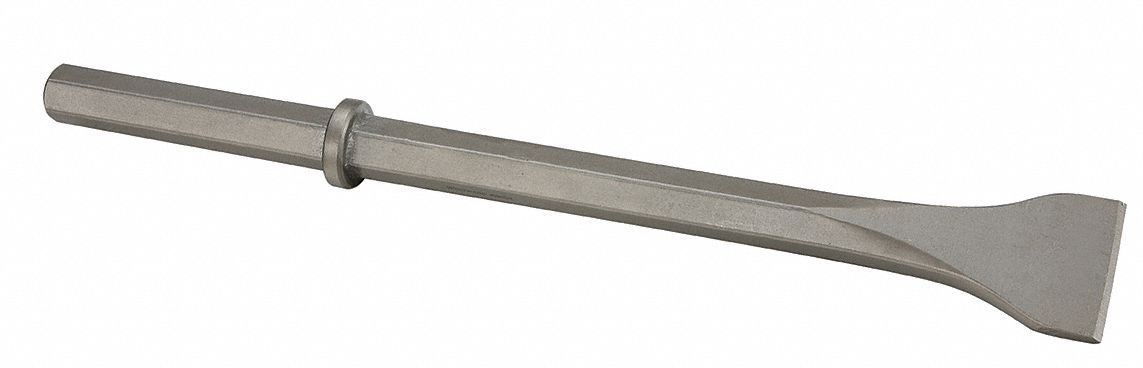 CHISEL, 1.125 IN SHANK SIZE, HEX, ROUND, 3 IN CHISEL TIP W, 21 1/4 IN OVERALL L, ACL-048