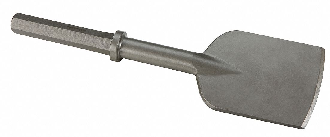 CHISEL, 1.125 IN SHANK SIZE, HEX, ROUND, 5 IN CHISEL TIP W, 17 3/4 IN OVERALL L, ACL-049