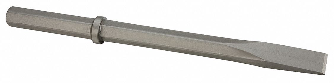 CHISEL, 1.25 IN SHANK SIZE, HEX, ROUND, 1 3/8 IN CHISEL TIP W, 20 3/4 IN OVERALL L