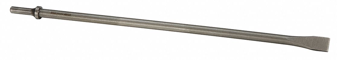 CHISEL, 0.401 IN SHANK SIZE, ROUND, ROUND, 3/4 IN CHISEL TIP W, 18 IN OVERALL L