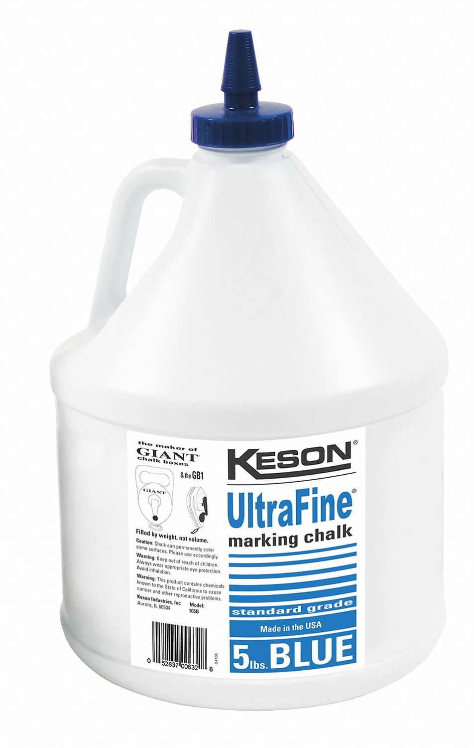 MARKING CHALK REFILL,BLUE,5 LB