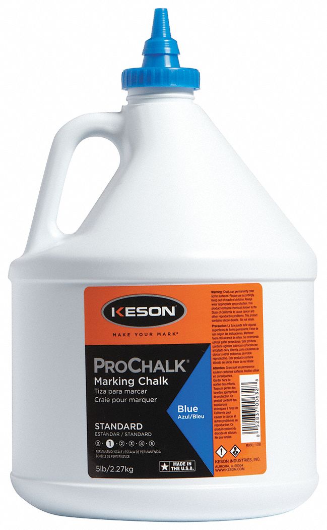 KESON Marking Chalk Refill, Blue, 5 lb, For Use With Self Chalking Line