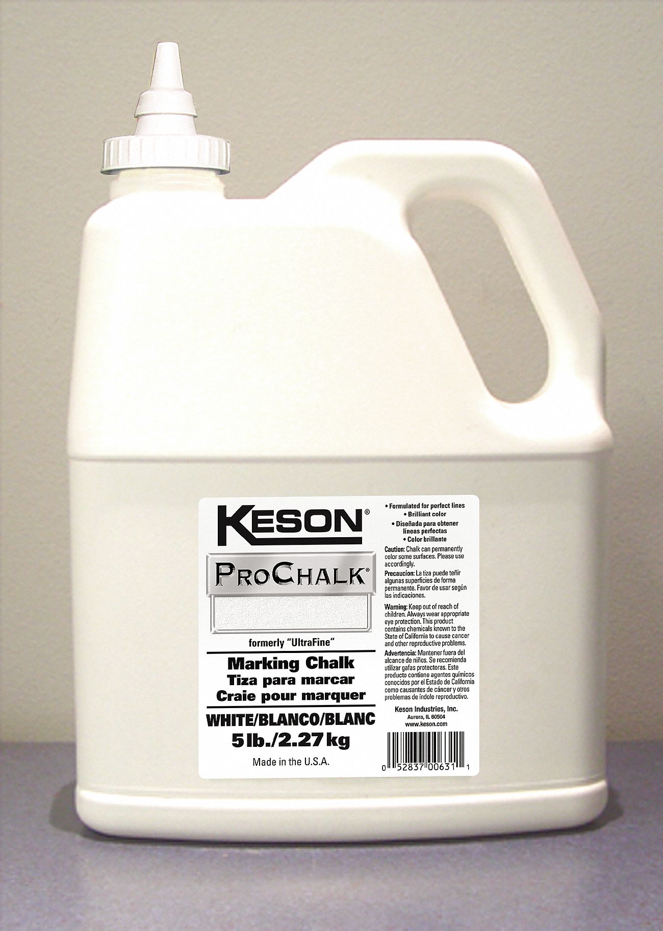 MARKING CHALK REFILL,WHITE,5 LB