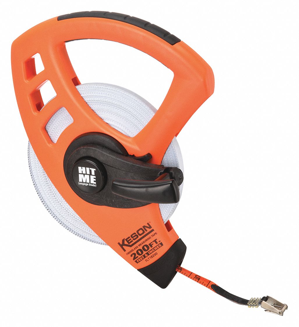 MEASURING TAPE,200 FT,OPEN,FT/IN/8T