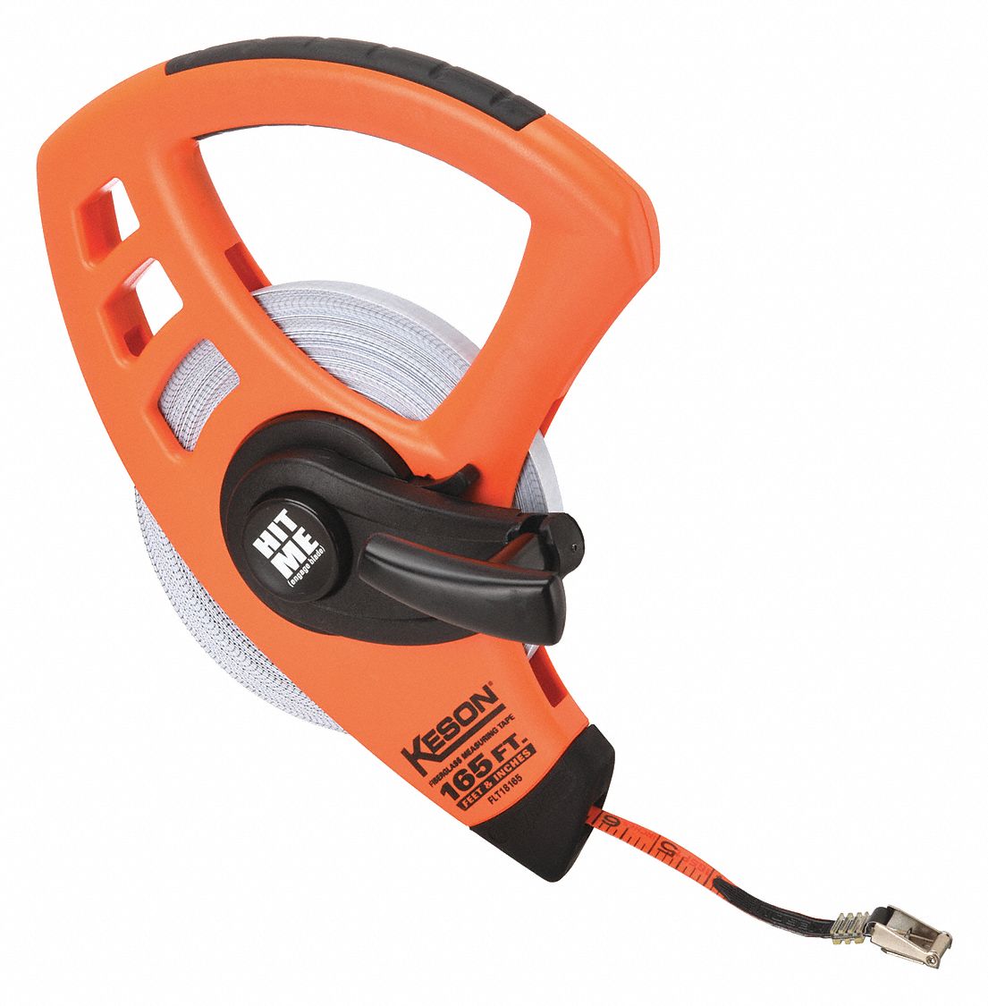 TAPE MEASURE,1/2 INX165 FT,ORANGE/BLACK