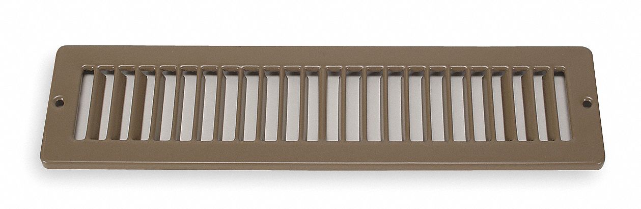 Details about   GRAINGER APPROVED 4MJD4 Toe Space Grille,2x12,Brown 