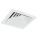 DIFFUSER, CEILING/WALL, 13X13 IN, SURFACE MOUNT, 10 IN DUCT, ALUMINUM, 3-WAY LOUVERED, WHITE