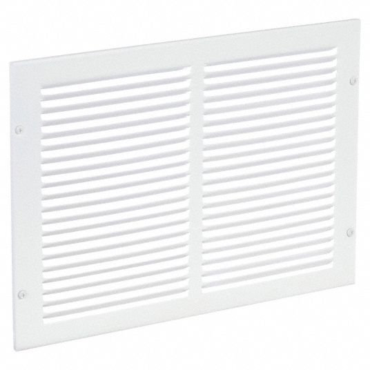 Louvered Grille, White, Return Air Grille - 4MJN7|4MJN7 - Grainger