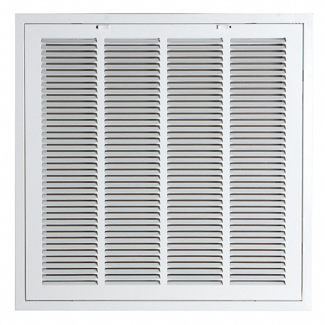 Filtered Return Air Grille Removable Face White 24 Max Duct Height In