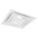 DIFFUSER, CEILING, 23¾ IN H, 23¾ IN W, LAY-IN, 10 IN DUCT, STEEL, SQUARE CONE, WHITE