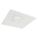 DIFFUSER, CEILING, 23¾ IN H, 23¾ IN W, SURFACE MOUNT, 8 IN DUCT, STEEL, PERFORATED, WHITE