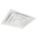 DIFFUSER, CEILING, 23¾ IN H, 23¾ IN W, LAY-IN, 6 IN DUCT, STEEL, SQUARE CONE, WHITE