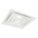 DIFFUSER, CEILING, 23¾ IN H, 23¾ IN W, LAY-IN, 10 IN DUCT, STEEL, SQUARE CONE, WHITE