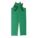 FIRE-RESISTANT RAIN BIB OVERALLS, PVC, S, GREEN, 29 X 44, ADJUSTABLE STRAP