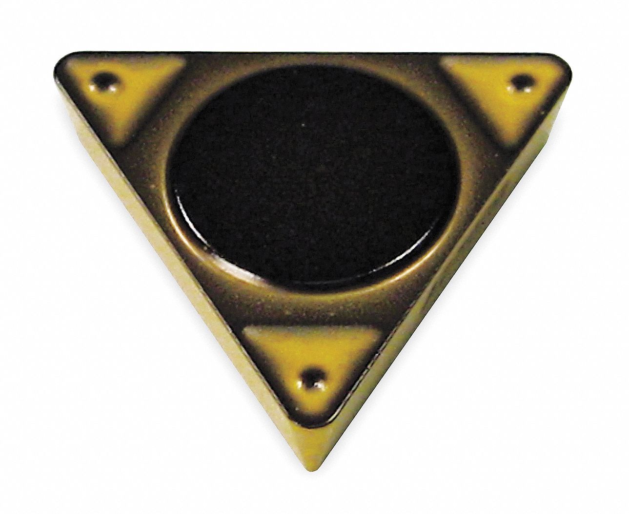 Triangle Turning Insert: 1/4 in Inscribed Circle, Neutral, ENF Chip-Breaker, Al203+TiCN