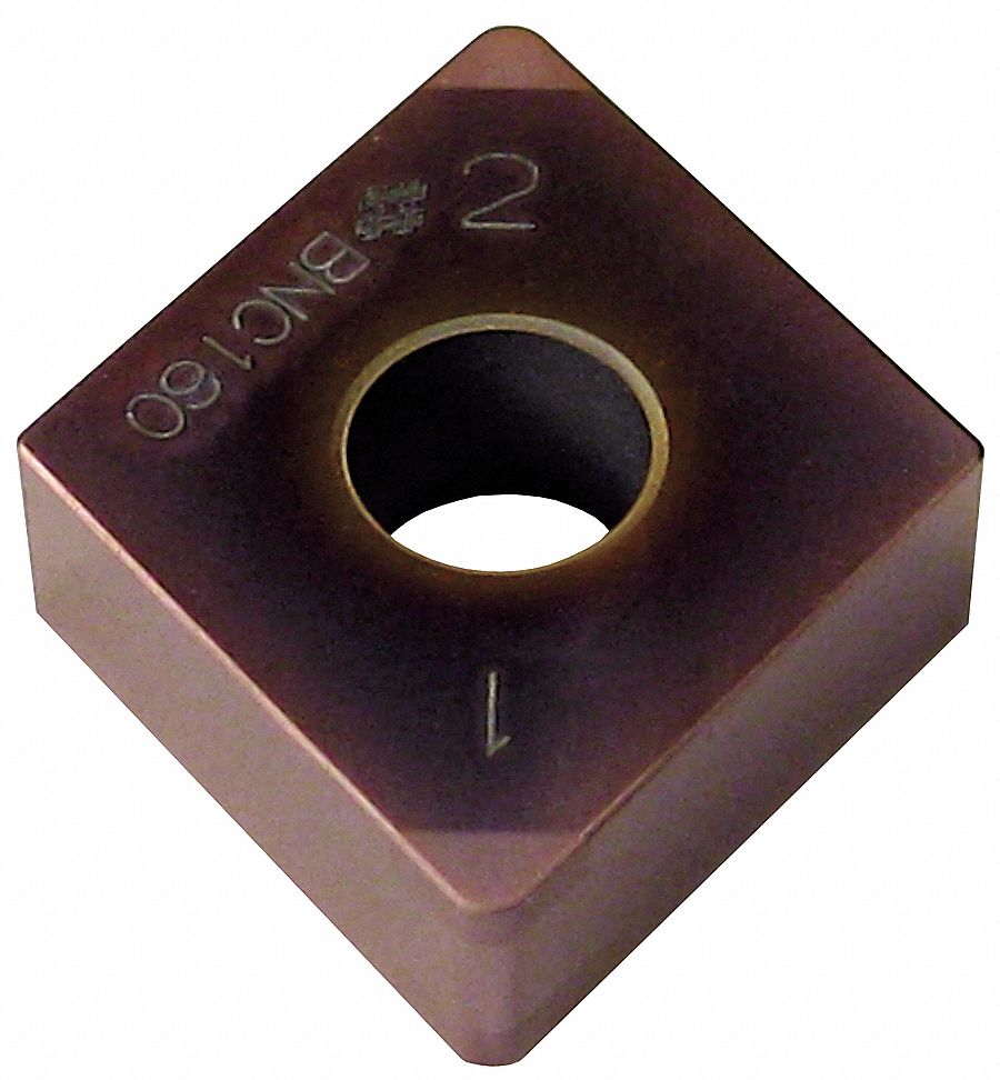 Diamond Turning Insert: CNGA Insert, Neutral, 3/16 in Thick, 1/32 in Corner Radius, TiN