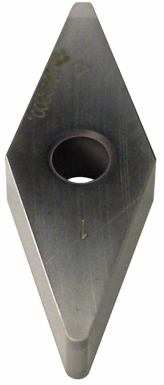 Diamond Turning Insert: VNGA Insert, Neutral, 3/16 in Thick, 1/32 in Corner Radius, TiN