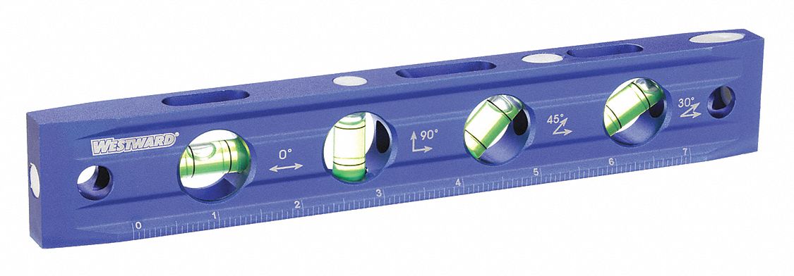 MAGNETIC TORPEDO LEVEL,9 IN,4 VIALS