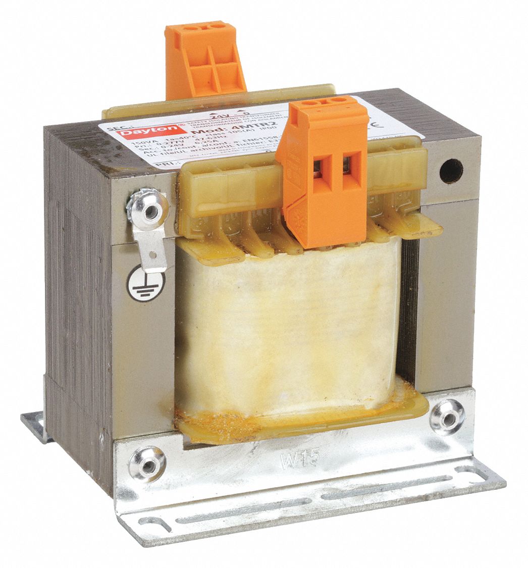 DAYTON, 277V AC, 24V AC, Control Transformer - 4MTR2|4MTR2 - Grainger