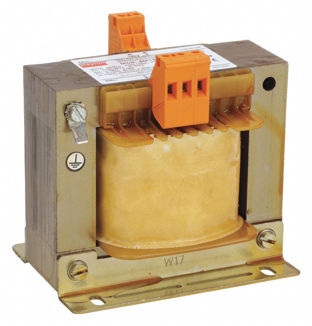 Control Transformer, 240 V AC, 480 V AC, 120 V AC, 250 VA - Grainger