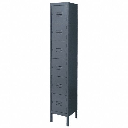 12 in x 15 in x 78 in, Louvered, Box Locker - 4MUE2|4MUE2 - Grainger