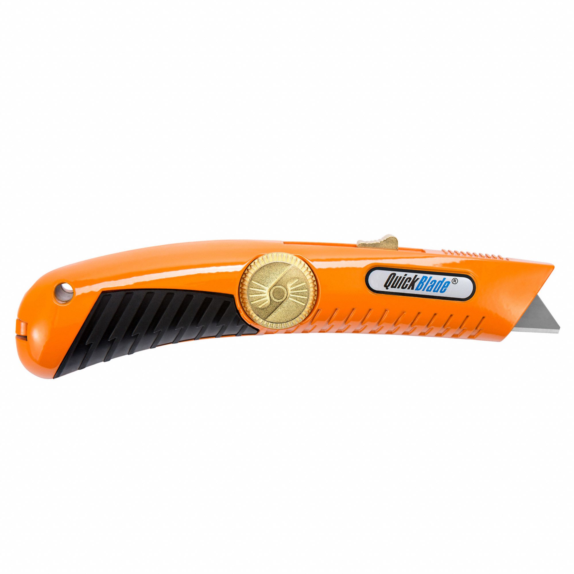Safety Knife: 7 in Overall Lg, Rubberized, 1 1/2 in Overall Wd, Metal