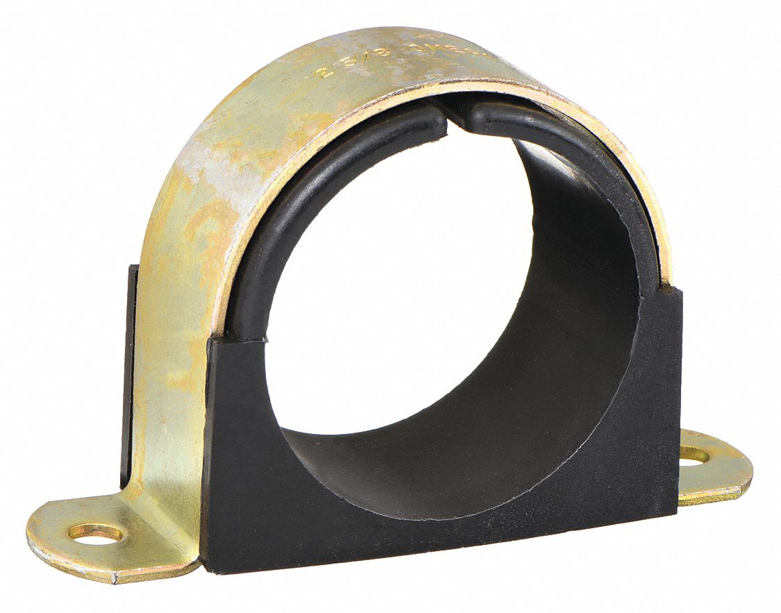 Strap Clamp: Galvanized Steel, For 5/8 in Copper Tube, For 3/4 in Max OD