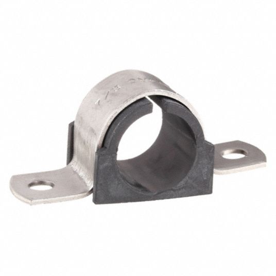 Stainless Steel Cushioned Clamp Tube Support, 1/2 in. Tube Size