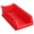 SUPER SIZE BIN, 23⅞ IN OVERALL L, 11 IN X 7 IN, RED, STACKABLE, 200 LB LOAD CAPACITY
