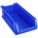 SUPER SIZE BIN, 23⅞ IN OVERALL L, 11 IN X 7 IN, BLUE, STACKABLE, 200 LB LOAD CAPACITY