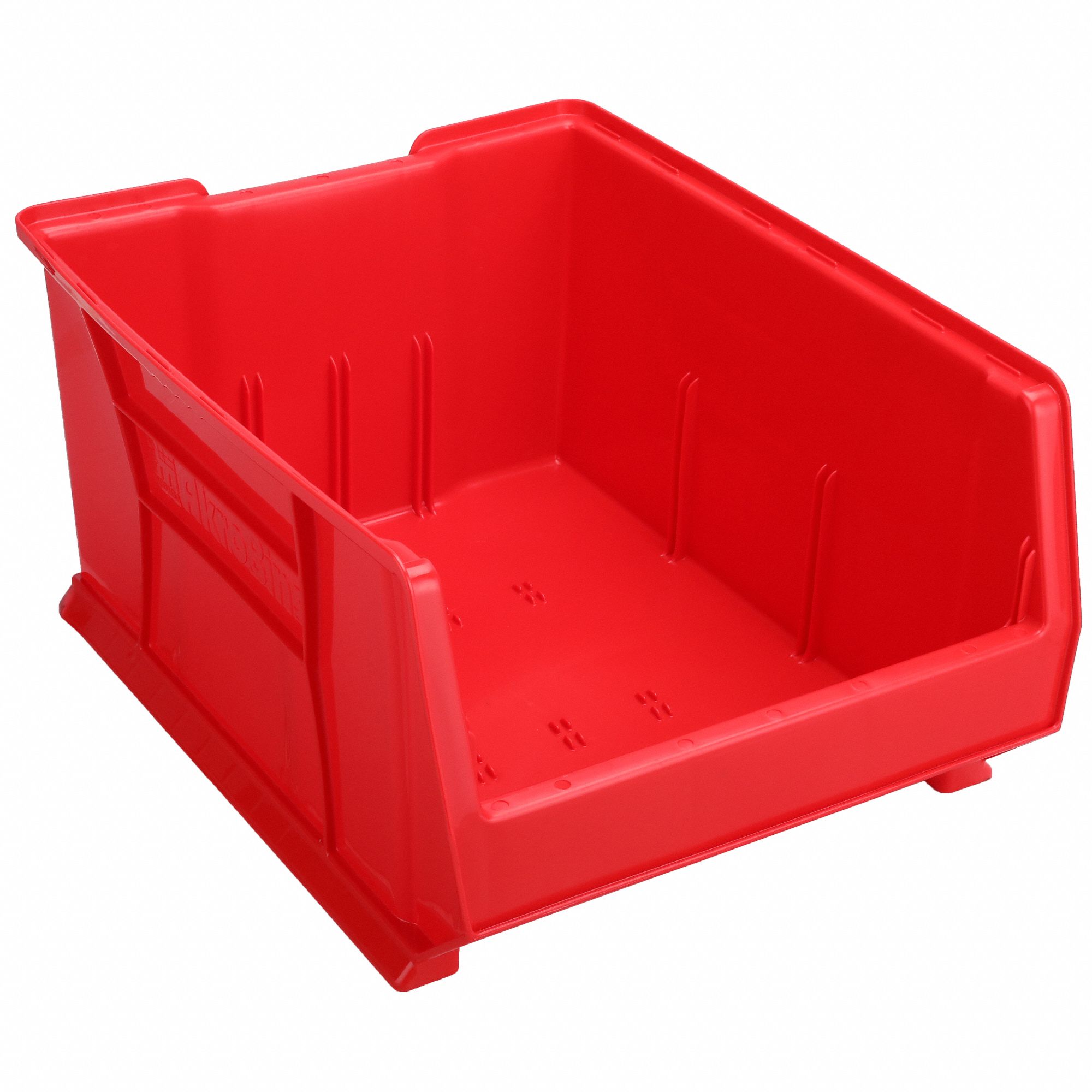 SUPER SIZE BIN, 23⅞ IN OVERALL L, 18&frac14; IN X 12 IN, RED, STACKABLE