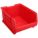 SUPER SIZE BIN, 23⅞ IN OVERALL L, 18¼ IN X 12 IN, RED, STACKABLE