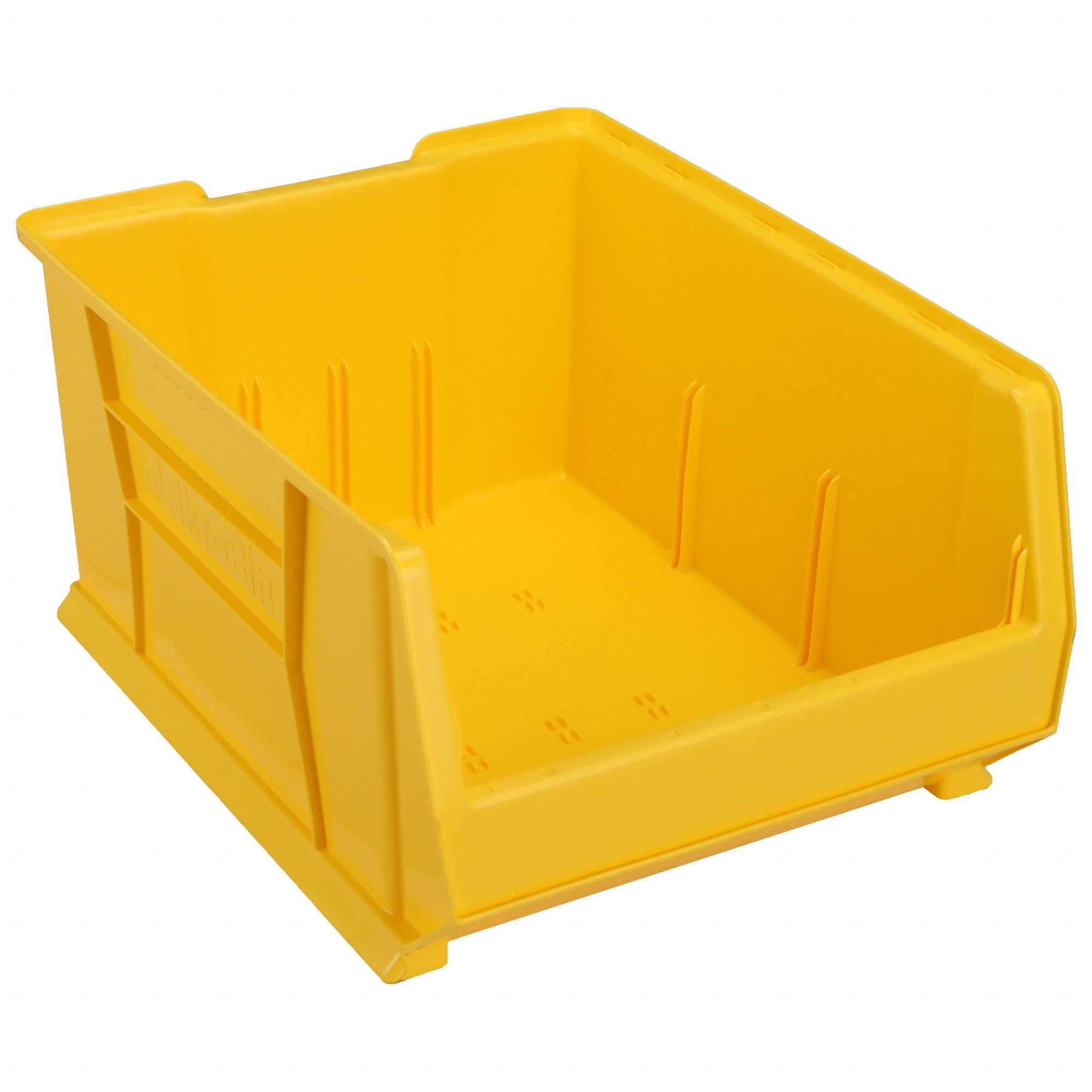 SUPER SIZE BIN, 23⅞ IN OVERALL L, 18&frac14; IN X 12 IN, YELLOW, STACKABLE