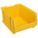 SUPER SIZE BIN, 23⅞ IN OVERALL L, 18¼ IN X 12 IN, YELLOW, STACKABLE