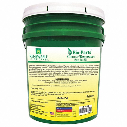 Parts Cleaner and Degreaser,  Size 5 gal