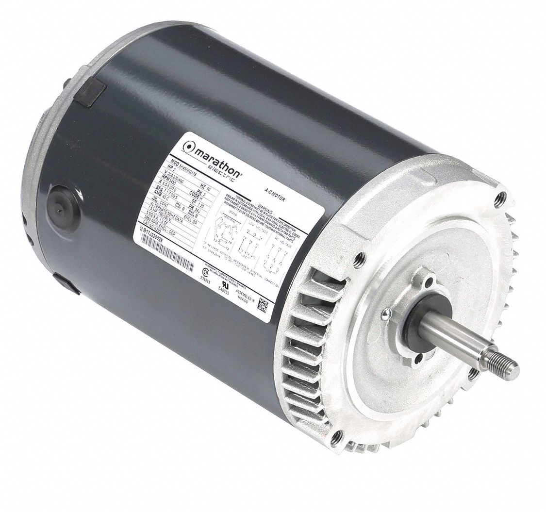 JET PUMP MOTOR, OPEN DRIPPROOF, FACE MOUNTING, 2 HP, 3,450 NAMEPLATE RPM, CW/CCW, 1