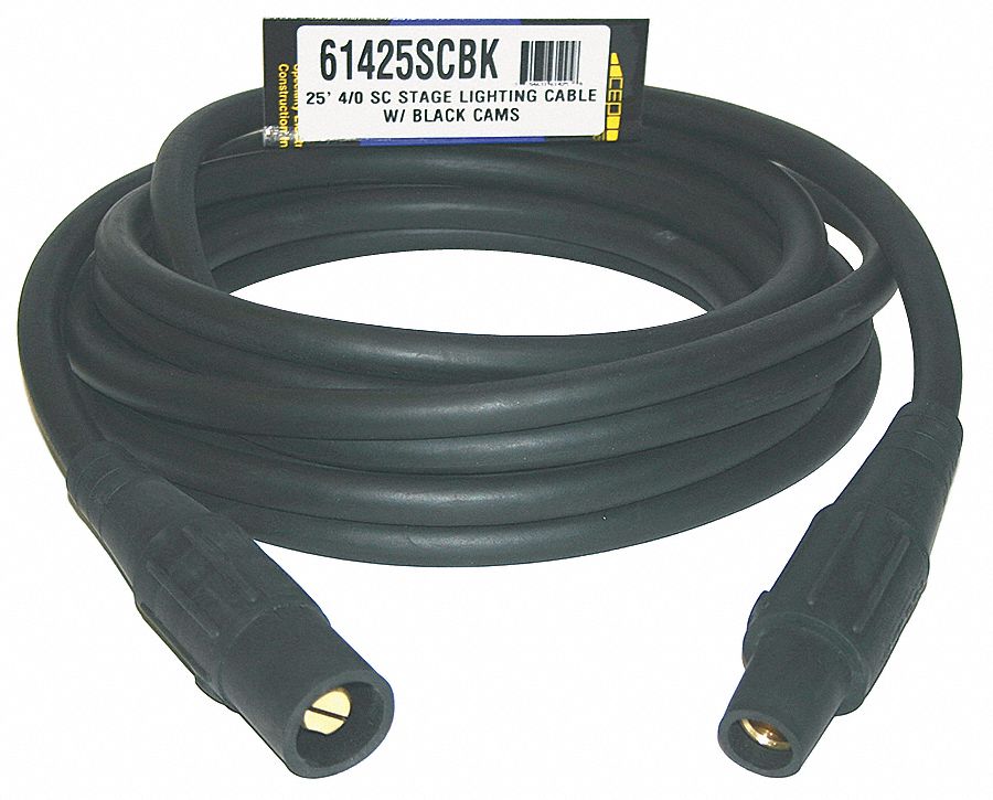 Cam Lock Extension Cord,400A,CL40FBK,4/0