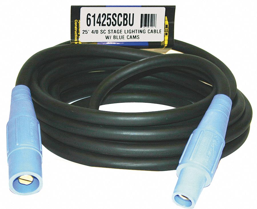 Cam Lock Extension Cord,400A,CL40FBU,4/0