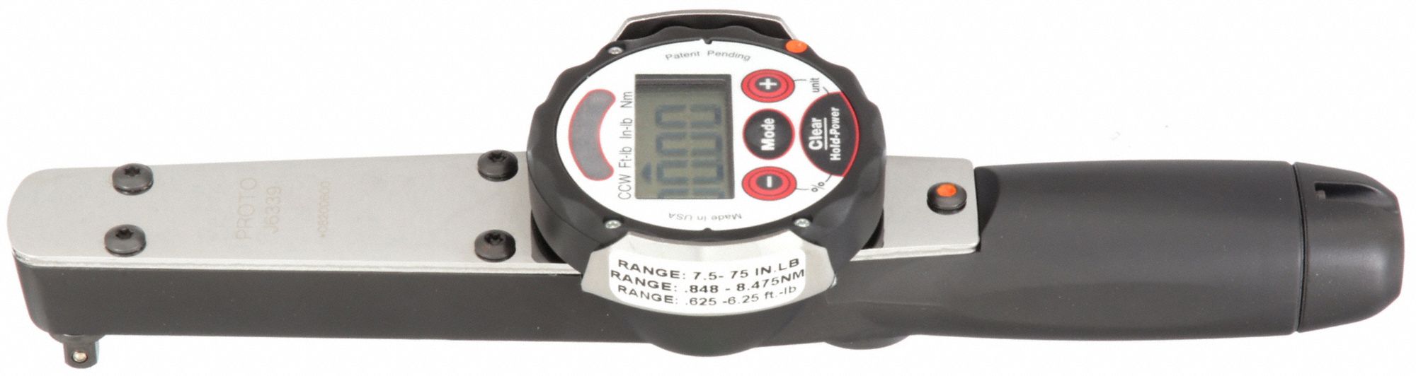 PROTO Electronic Torque Wrench FootPound/InchPound/NewtonMeter, 0.