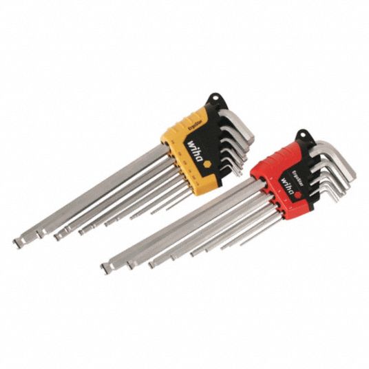 WIHA, Metric and SAE, Long, Hex Key Set - 4NB45|66992 - Grainger