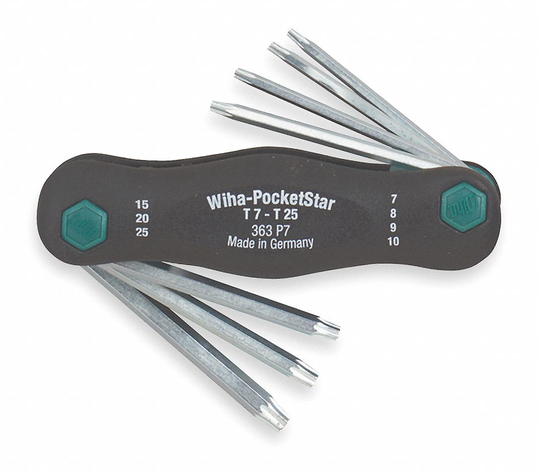 Wiha 36396 7-Piece Torx PocketStar Fold Out Set