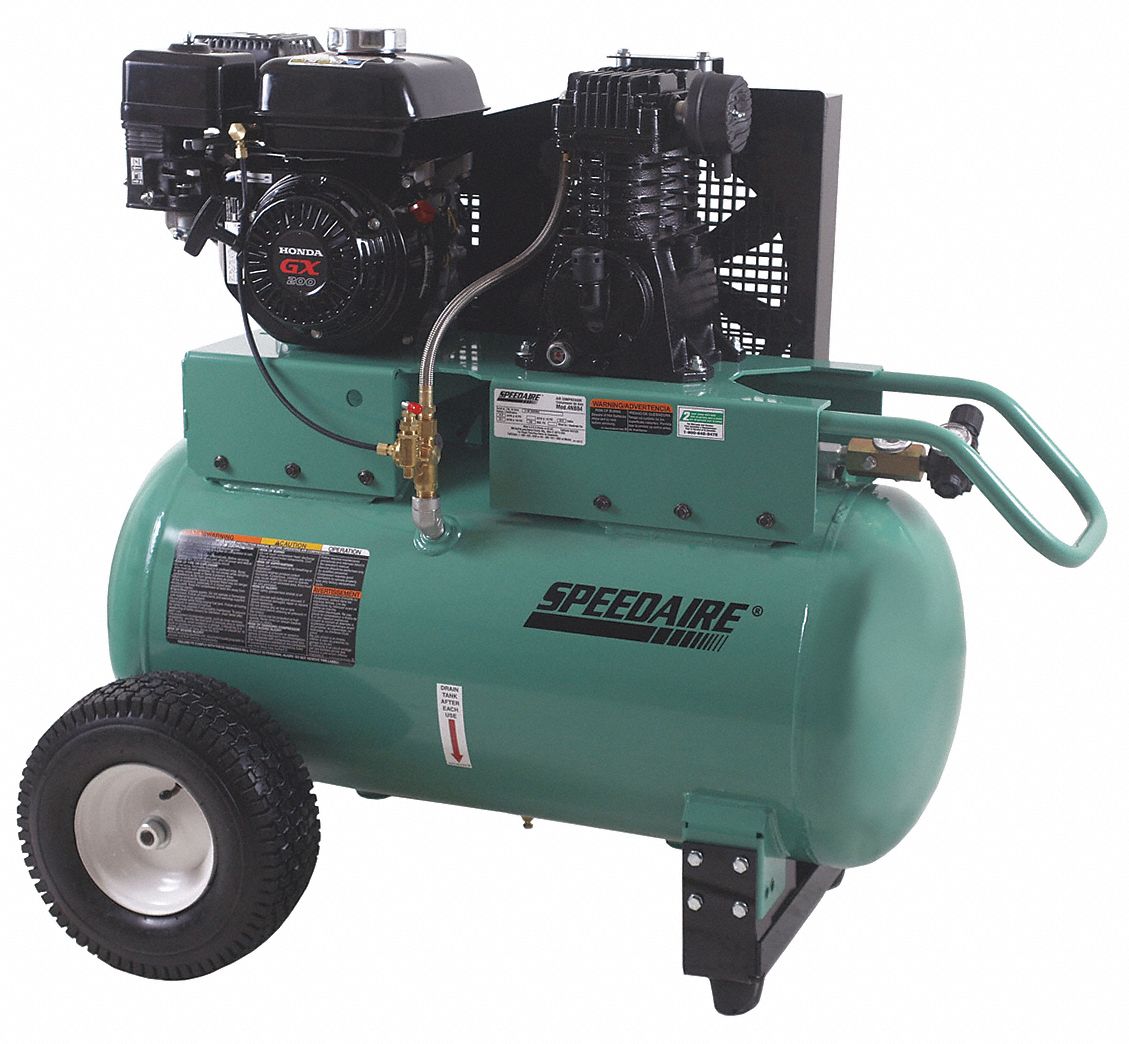 SPEEDAIRE 30 gal. 6.5 HP Barrel Portable Gas Air Compressor - 4NB84 ...