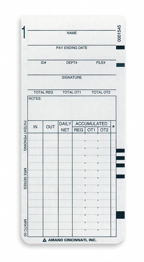 4NB91 - Card Time PK1000