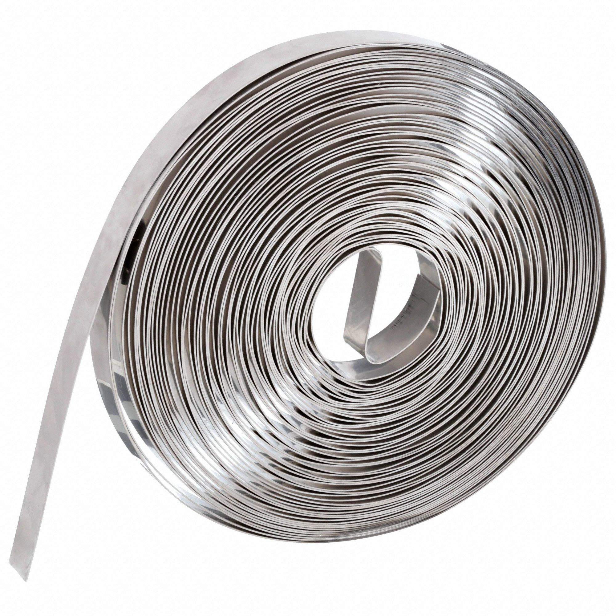 GRAINGER APPROVED 100ft 304 Stainless Steel Duct Strapping, 24 Gauge